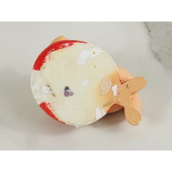 Pig In Bikini On The Beach Figurine Piglet Piggy Resin 3" Year 90s Pig Lover - Picture 11 of 12